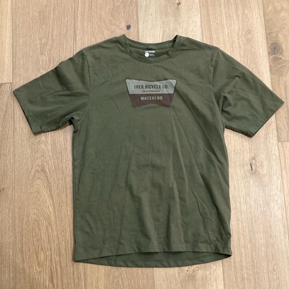 Bontrager Evoke MTB Tech T shirt. Size Small, khaki green.